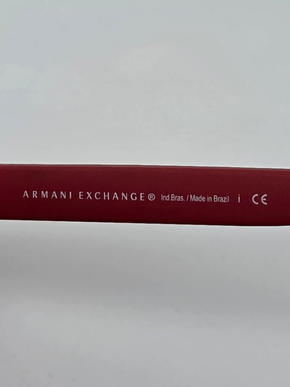 Armani Exchange AX4108S 827487 Red Frame Grey Lens Sunglasses w Case Brazil 57mm - Picture 9 of 15